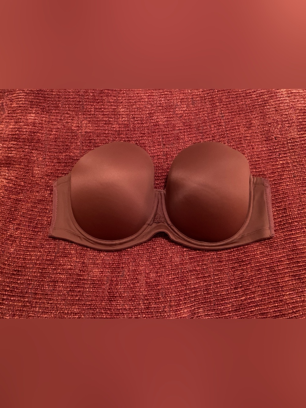 Strapless Brown Underwire Bra